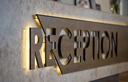 Office-Branding-home-services-reception-signage